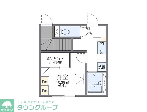 レオパレス川名駒方の物件間取画像